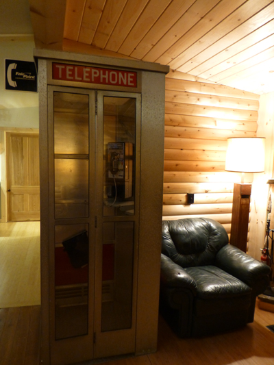 1950's Phone Booth... Lois called.  Tell Clark he's late for dinner.