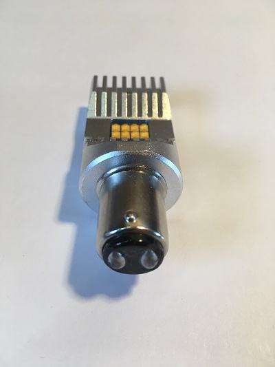 Same BA15d base as original bulb. Fits in original Model A sockets.